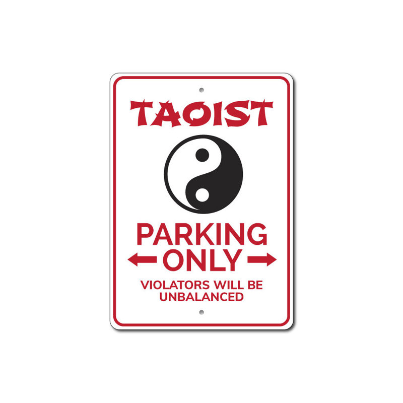 Panneau taoïstes en aluminium, H 12 po x l 18 po x P 0,06 po