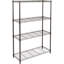 Étagère de rangement réglable à 4 tablettes (capacité de chargement de 200 livres par tablette), grille métallique en acier-1148445330-1148445331