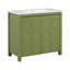 Meuble-lavabo de salle de bain de style moderne avec lavabo et armoire de rangement avec cadre en bois-738243070