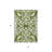 3' X 5' Green Damask Washable Indoor Outdoor Area Rug