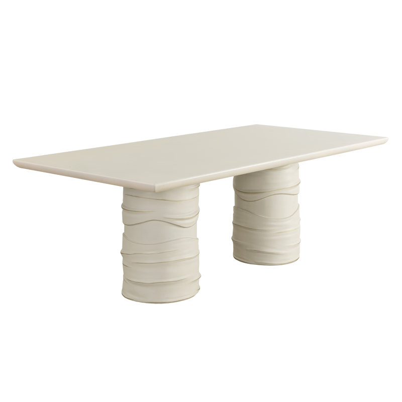 Table à manger rectangulaire Alanya - 84 po - Crème