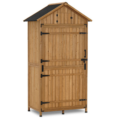 3 ft. 8 in. W x 2 ft. 6 in. D Outdoor Storage Shed with Adjustable Shelves and Lock -  MCombo, 6056-1970D