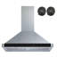  Hotte de cuisine murale en acier inoxydable convertible de 30 po de 600 pi³ / min W103B Series avec filtre inclus