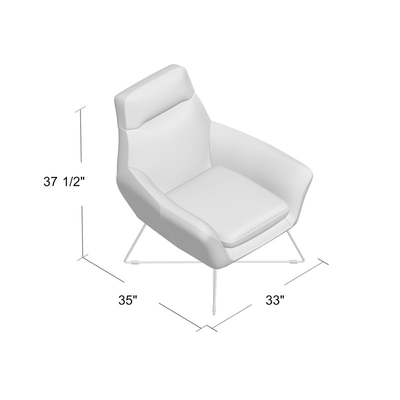 Abdulilah Upholstered Armchair, Light Gray