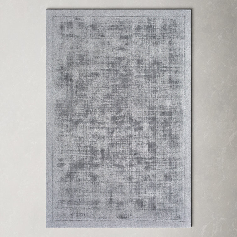 Mckinley Handmade Viscose Gray Rug