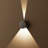 Modern Black Up and Down Wall Sconce