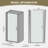 30'' - 31.38'' W x 72'' H Pivot Frameless Shower Door with Clear Glass-86916429