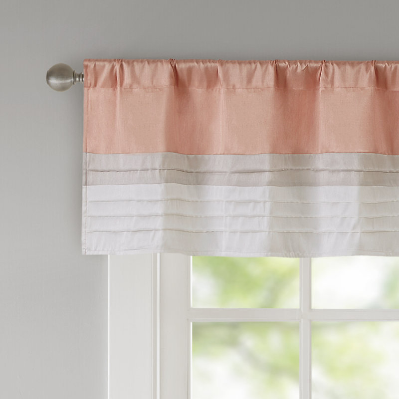 Cantonnière Amherst Polyoni Pintuck, Corail