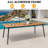 8 - Person Aluminum Patio Dining Set With Umbrella Hole And Armed And Armless Chairs-1976261975