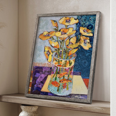 Papier Mache Arrangment IV Framed Print - Solid Wood