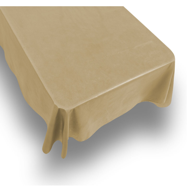 Frankly Solid Color Tablecloth, 90" x 52" Rectangle, Ivory