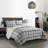 Dearfoams Polyester Plaid Quilt Set-52941932-52941933