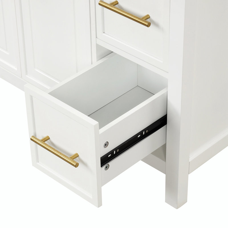 Meuble-lavabo simple 36 po avec plateau en céramique Starlena