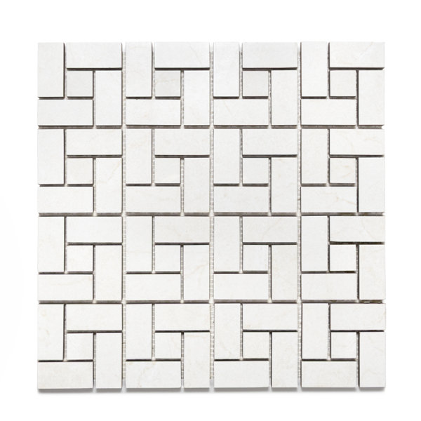 Cordoba Soft Matte Porcelain Pinwheel Mosaic Floor and Wall Tile