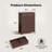 Fluted Design 5 Drawers Dresser, Tall Wooden Chest Of Drawers With Metal Handles-1962035804