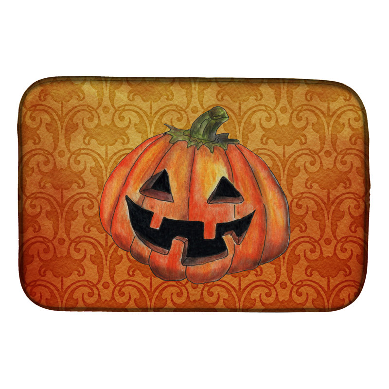 Tapis de séchage d’halloween citrouille