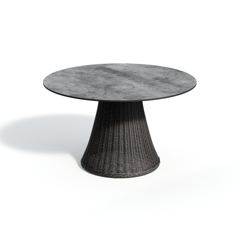 Tulle Outdoor Round Dining Table, Skyline