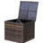 Brown Deck Storage Container With Hinged Lid - Easy Access To Your Belongings Spacious Outdoor Cushion Bin Holds Multiple Cushions