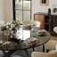 Modern 5/7 Pieces Dining Room Sets, Pre-Assembly Round Dining Table Sets, Sintered Stone Tabletop Kitchen Dining Table Set With Upholstered Chairs-1304804436-1304804439-1304470716