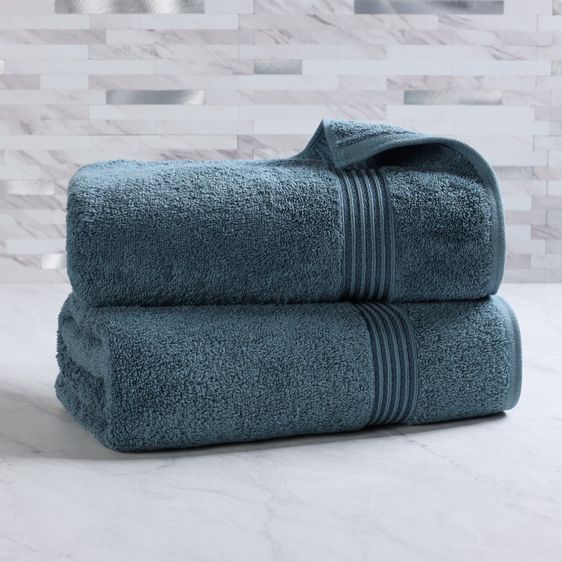 Ensemble de draps de bain ou de serviettes Oleg Heritage, Saphire, Draps de bain - paquet de 2