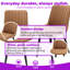 Ensemble de 2 chaises de salle à manger en similicuir avec coussins épais avec pieds en métal robustes et chaises d'appoint sans accoudoirs-123167658