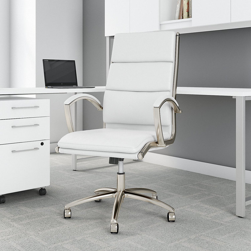 Cabot Vinyl Task Chair, White