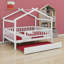 Lit en bois avec couchette-1999249160