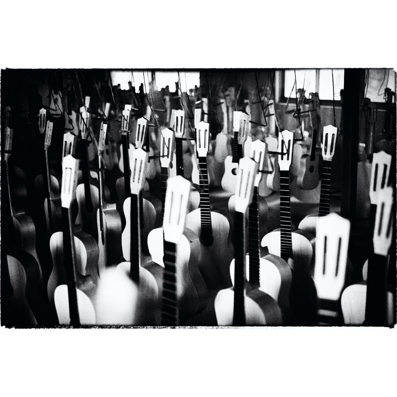 Guitar Factory III by Tang Ling - Wrapped Canvas Print, 30cm H x 46cm W 
