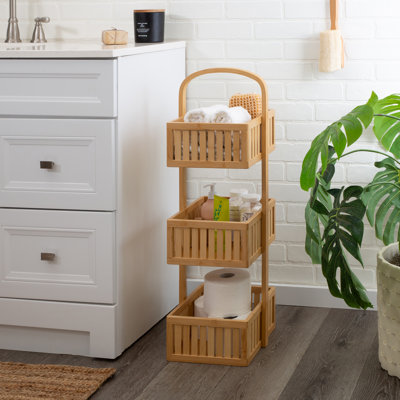 Nahima Freestanding Bamboo Shower Caddy