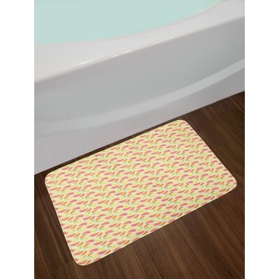 Citrus with Lime Grapefruit Lemon and Orange Slices Bath Rug -  East Urban Home, B1B80C46942947568D3DD788308D3B4C