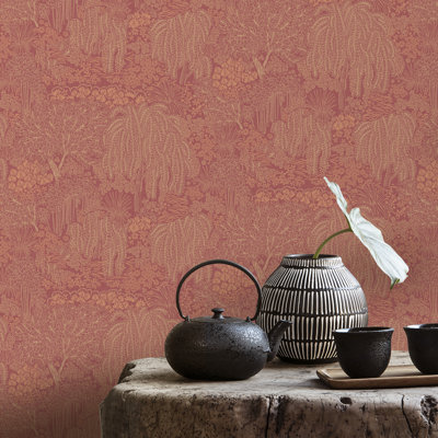 Papier peint Willow Whisper Wine