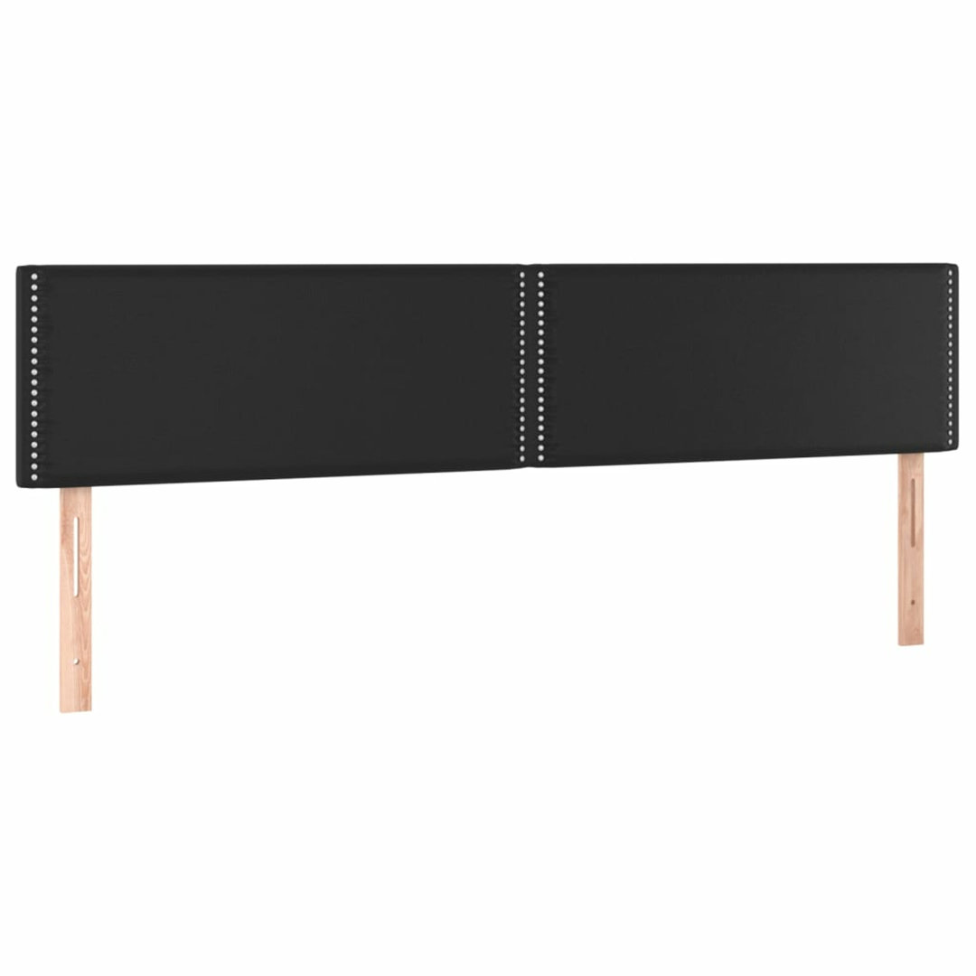 LED Kopfteil Schwarz 180x5x78/88 cm Kunstleder