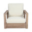 Donnie Acacia Solid Wood Outdoor Lounge Chair with Cushions-116444793