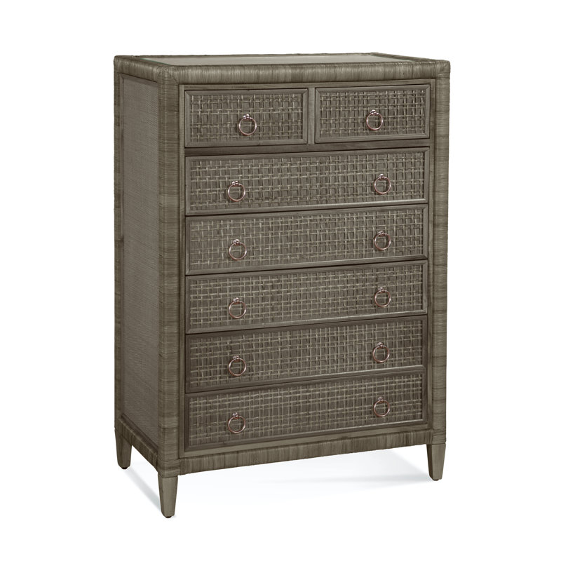 Monterey 7 - Drawer Dresser, Bisque, Yes, Satin Nickel