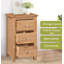 Diante 35cm W Bedside Table