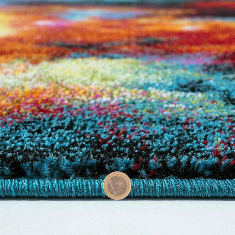Leonards Abstract Indoor / Outdoor Area Rug, Rectangle 60 x 110cm
