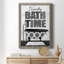 «Bath Time», art textuel sur toile-453051479-453051480