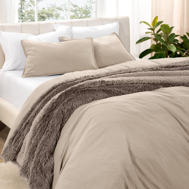 Sandwashed Duvet Cover Set, Pebble Beach, Super King