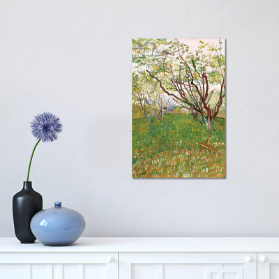 The Flowering Orchard, 1888 by Vincent Van Gogh - 1 Piece Wrapped Canvas Painting