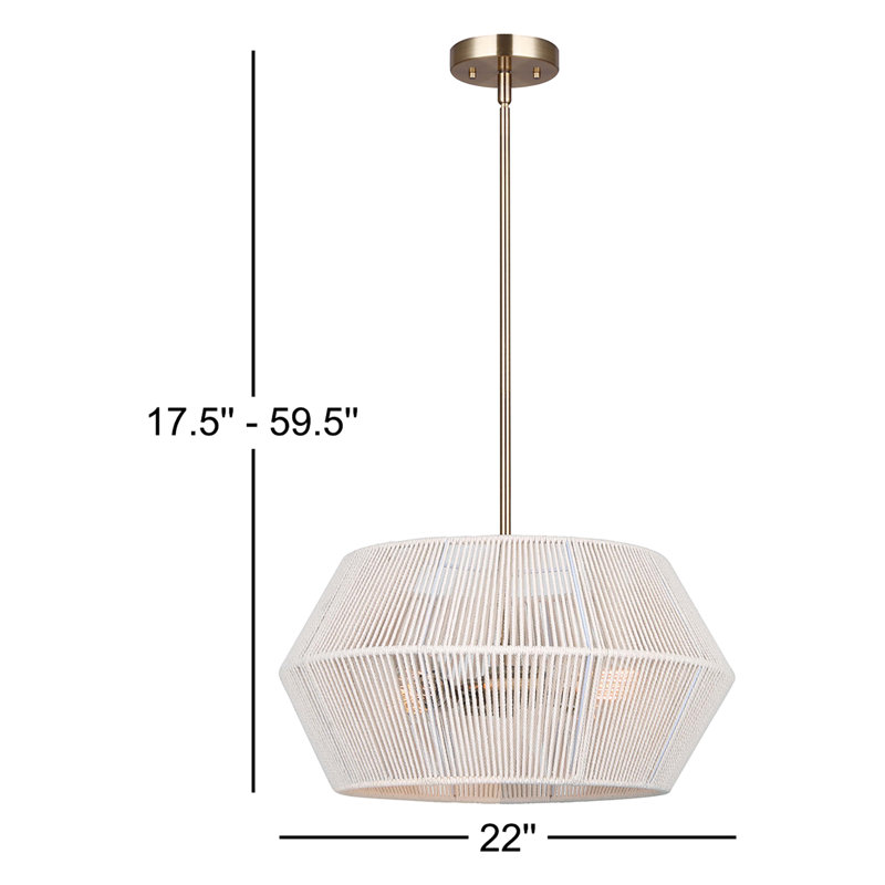 Lustre tambour 1 lumière Mohema