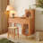 Hyers Solid Wood Leg Vanity with Glass Door Cabinet -1291513485