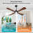 56 In. 4 Solid Wood Blades Indoor Ceiling Fan With Light Kit And Remote Control-1035284747-1035284751