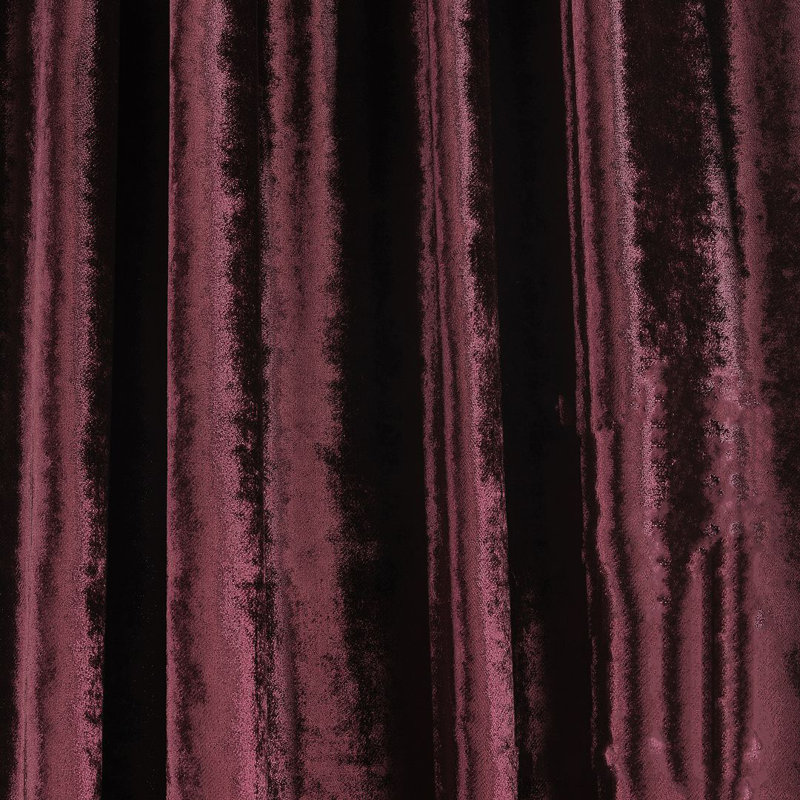 Room Darkening Single Curtain Panel, 190cm Width x 175cm Drop, Maroon