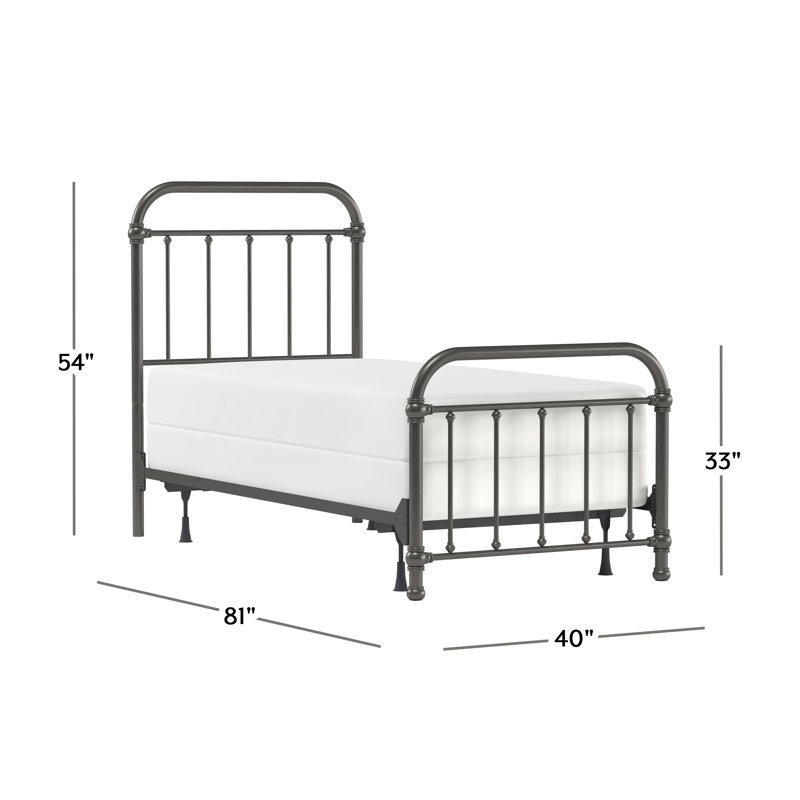 Nordland Metal Open-Frame Bed, Twin