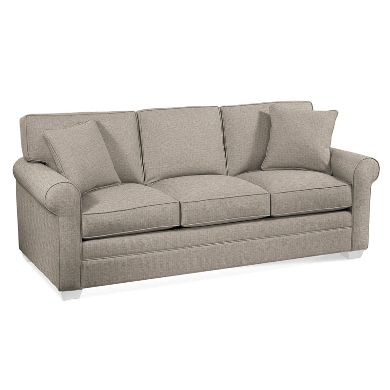 Bedford Upholstered 86'' Sofa, Beige Performance Fabric; 0851-73, Frost White, Air Dream Mattress