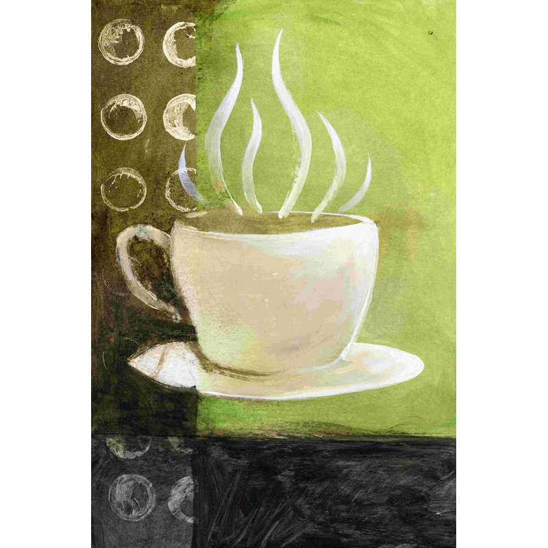 Coffee Coffee 5 - Peinture sur toile tendue, H 36 po x l 24 po