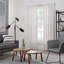 Ensemble de tringle à rideaux 1 1/8 po de diamètre avec abat-jour mural en acier réglable Mode Industrial-63562257-63562259