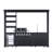110-Inch 4-Burner 72000 BTU Deluxe Stainless Steel Gas Outdoor Kitchen Bar Barbecue Island Grill  + Wine Cooler Compact Refrigerator + Rotisserie + Granite Countertops + Storage Cabinets & Drawers-1883724701