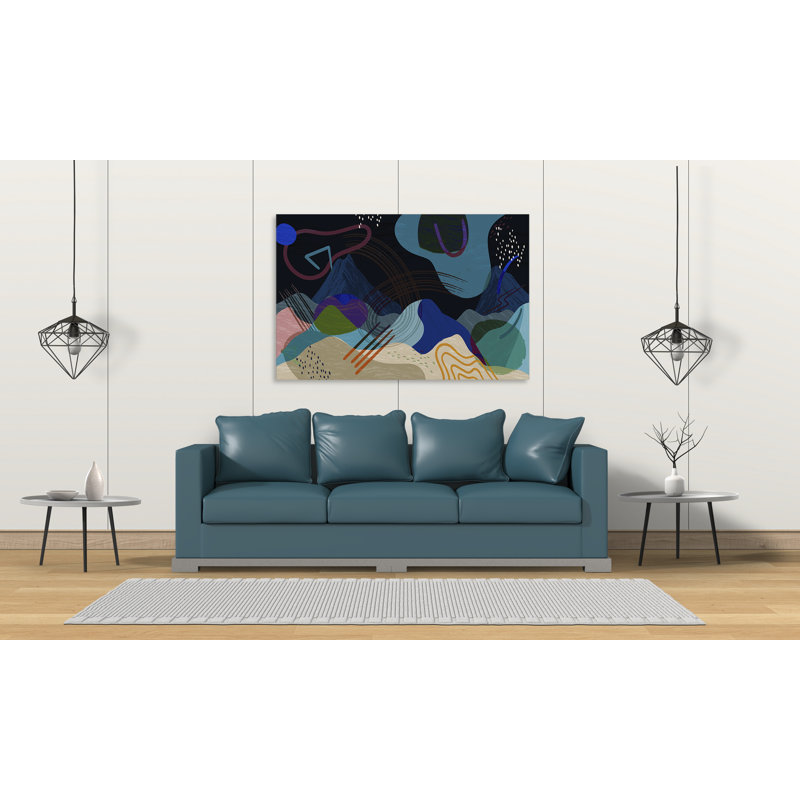 " Mountain High 522 " Painting Print, 12" H x 18" W x 1.5" D