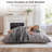 3 In 1 Grey Bean Bag Chair Giant Bean Bag Chairs Convertible Bean Bag Floor Cushion With Machine Washable Cover, Beanbag Chairs-575035806